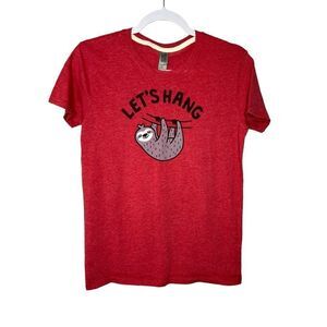 Instant Message Boys XL Lets Hang Sloth T-shirt